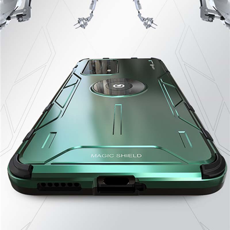 Case Huawei P40 Pro / Pre-order * เคสอลูมิเนียมโลหะหรูหราซิลิโคนปกคลุมกันกระแทกโทรศัพท์เกราะกลับปก + แหวน *