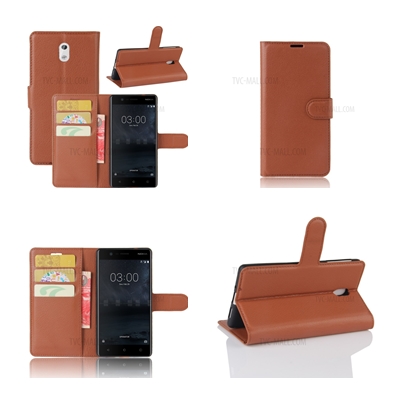 Case Nokia 3 / Pre-order * เคสผิวลิ้นจี่ Wallet *