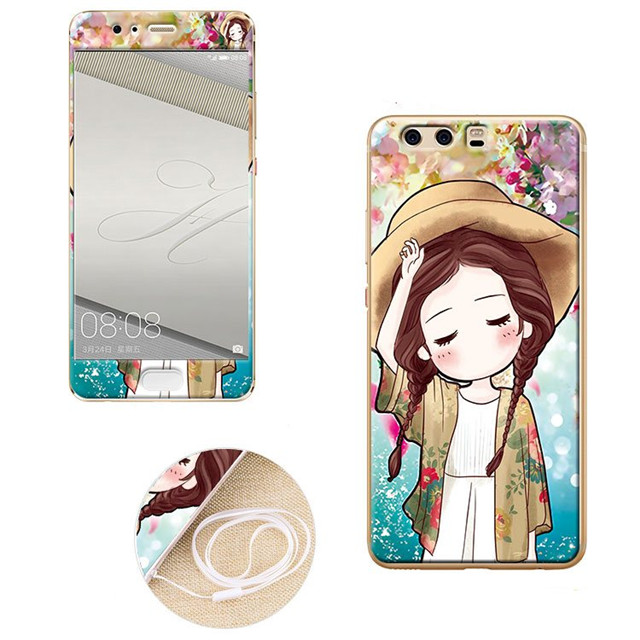 Case Huawei P10 / Pre-orde * เคส TPU ลายการ์ตูนน่ารักๆ + กระจกนิรภัย *