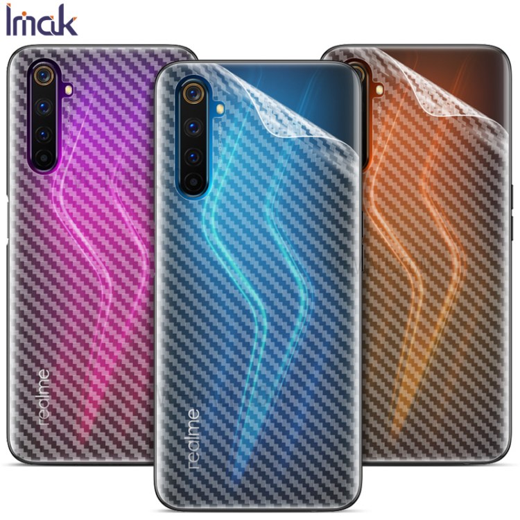 ฟิล์มกันรอยหลัง Realme 6 Pro / Pre-Order * IMAK คาร์บอนไฟเบอร์พื้นผิวอ่อนนุ่ม PVC Back Protector *