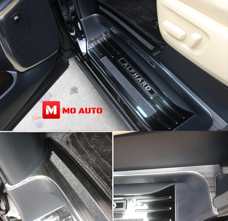 สคับเพลทกันรอย ดำเงา V2 ALPHARD / VELLFIRE MC