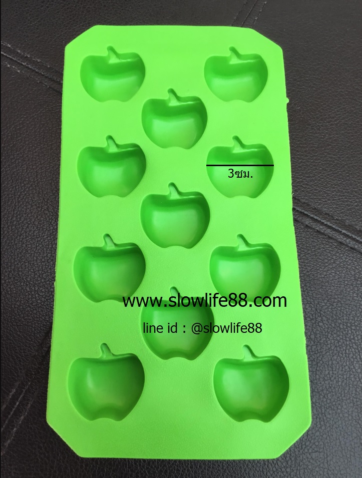 SL111 แอปเปิ้ล ลายลึกคมชัดพิมพ์ซิลิโคน พิมพ์วุ้น** นึ่งอบไม่ได้**