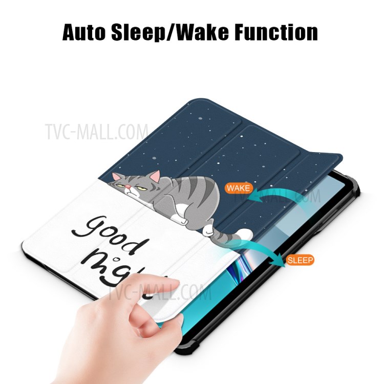 Case HUAWEI MatePad 11 # Pre- Order * เคส 3 -พับหนัง PU แบบพับหลายมุมมอง พร้อมลวดลายน่ารัก ฟังก์ชั่นปลุก / นอนหลับอัจฉริยะ *