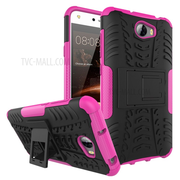 Case Huawei Y5ii / Pre-order * เคสยาง PC + TPU 2-in-1 = ป้องกันสองชั้น *