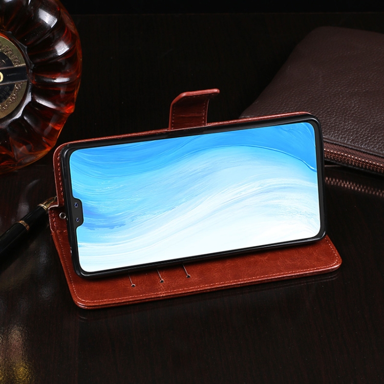 Case Vivo V20 Pro / Pre-Order * idewei Crazy Horse Texture ซองหนังพลิกแนวนอนพร้อมที่วางและช่องเสียบการ์ดและกระเป๋าสตางค์ *