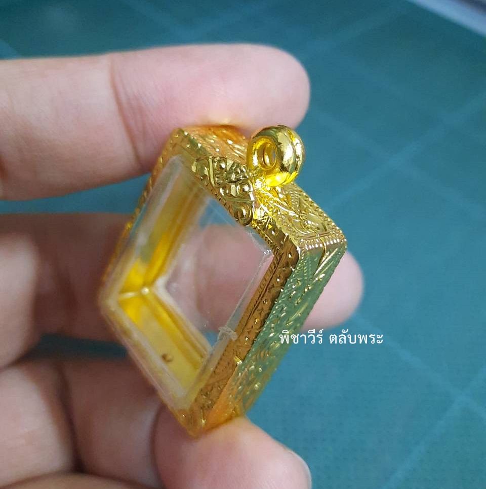 ตลับเงินใส่พระคำข้าวชุบทองไมครอน