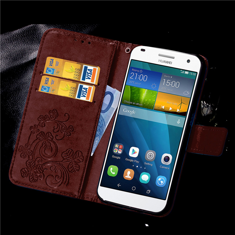 Case Huawei G7 / Pre-order * เคสหนังพิมพ์ลายดอกไม้ *