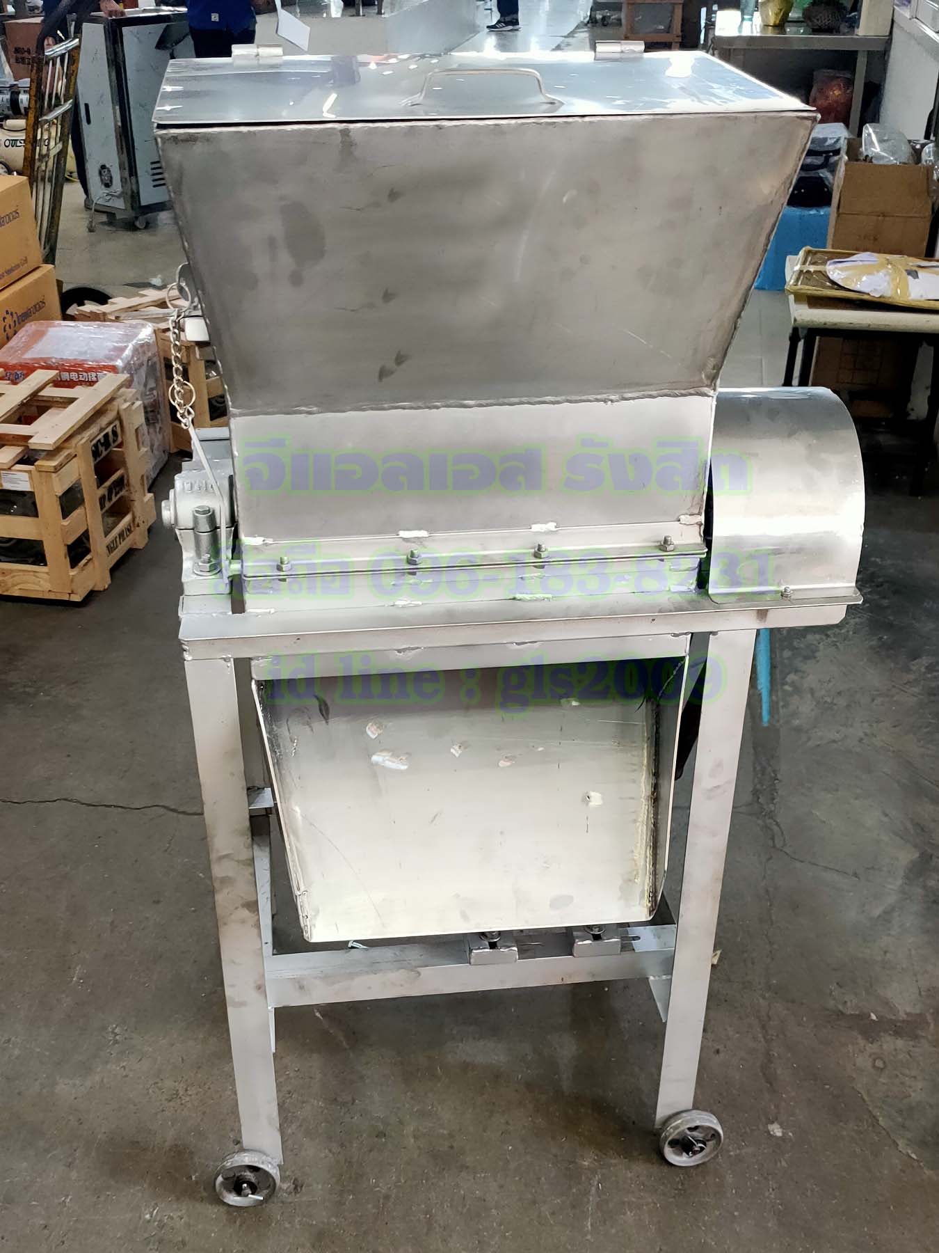 เครื่องโม่แข็งสแตนเลส2กั๊กมอเตอร์3แรง