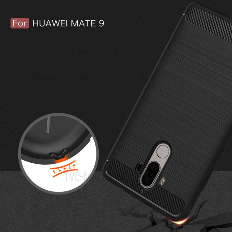Case Huawei Mate 9 / Pre-order * เคสปกพื้นผิวขัดกับคาร์บอนไฟเบอร์เคลือบ *