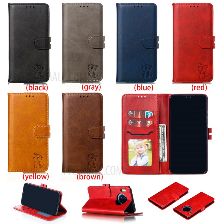 Case Huawei Mate 30 Pro / Pre-order * การออกแบบรูปแบบแมวตราตรึง สไตล์กระเป๋าสตางค์ *
