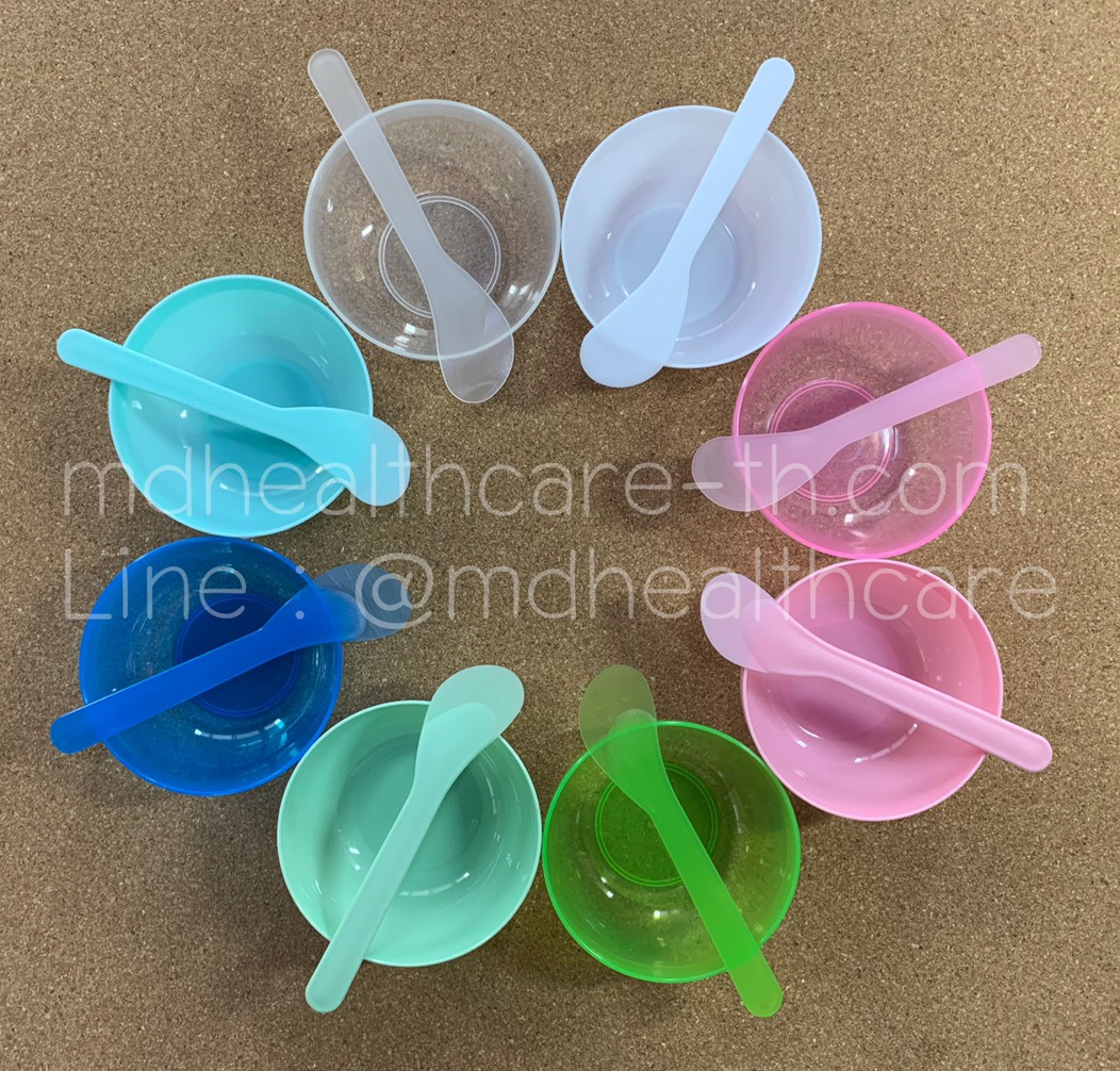 ขายส่ง 100ชุด ถ้วยผสมมาร์ค 8.8*4cm. ขนาดเล็ก S(150ml.) พลาสติกPP