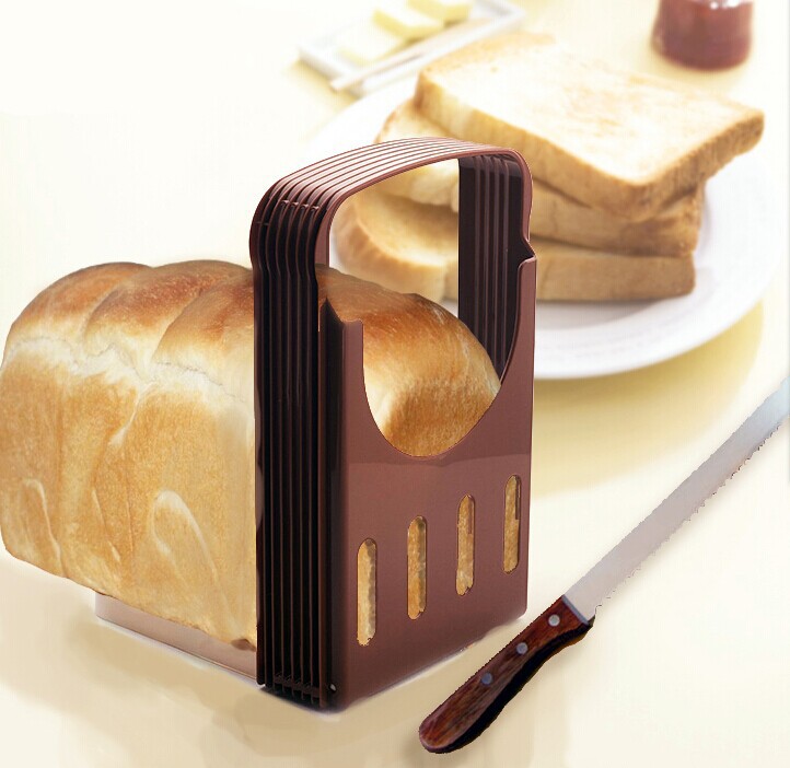 BAK237 Bread slicer ที่สไลด์แผ่นขนมปัง หั่นขนมปัง แบบพับเก็บได้