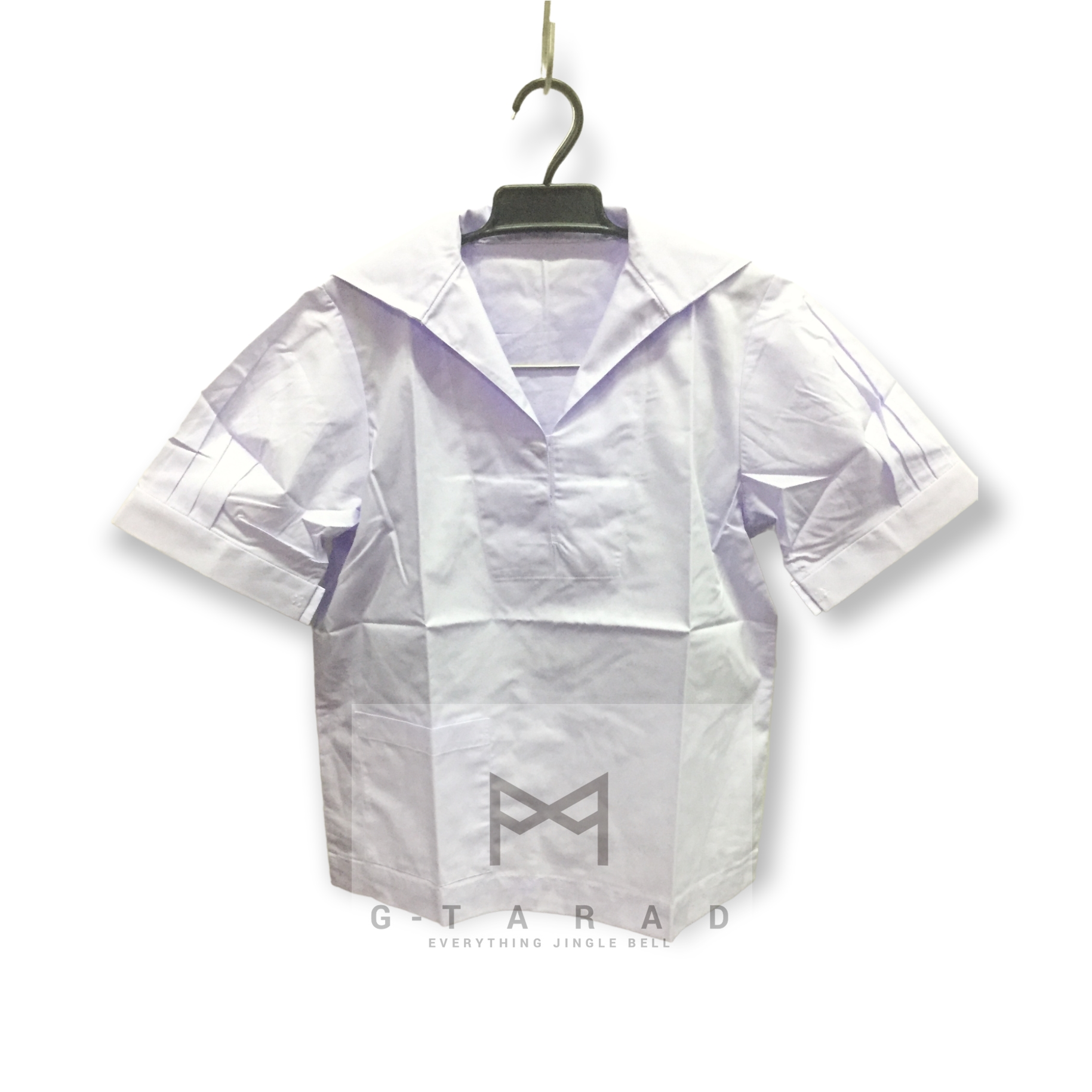 เสื้อนักเรียนตราสมอ คอปกทหารเรือ