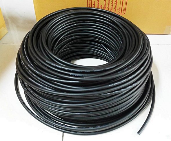 Cable & Connector (สายไฟ) แบบ PV-1F 2.5mm2 Black