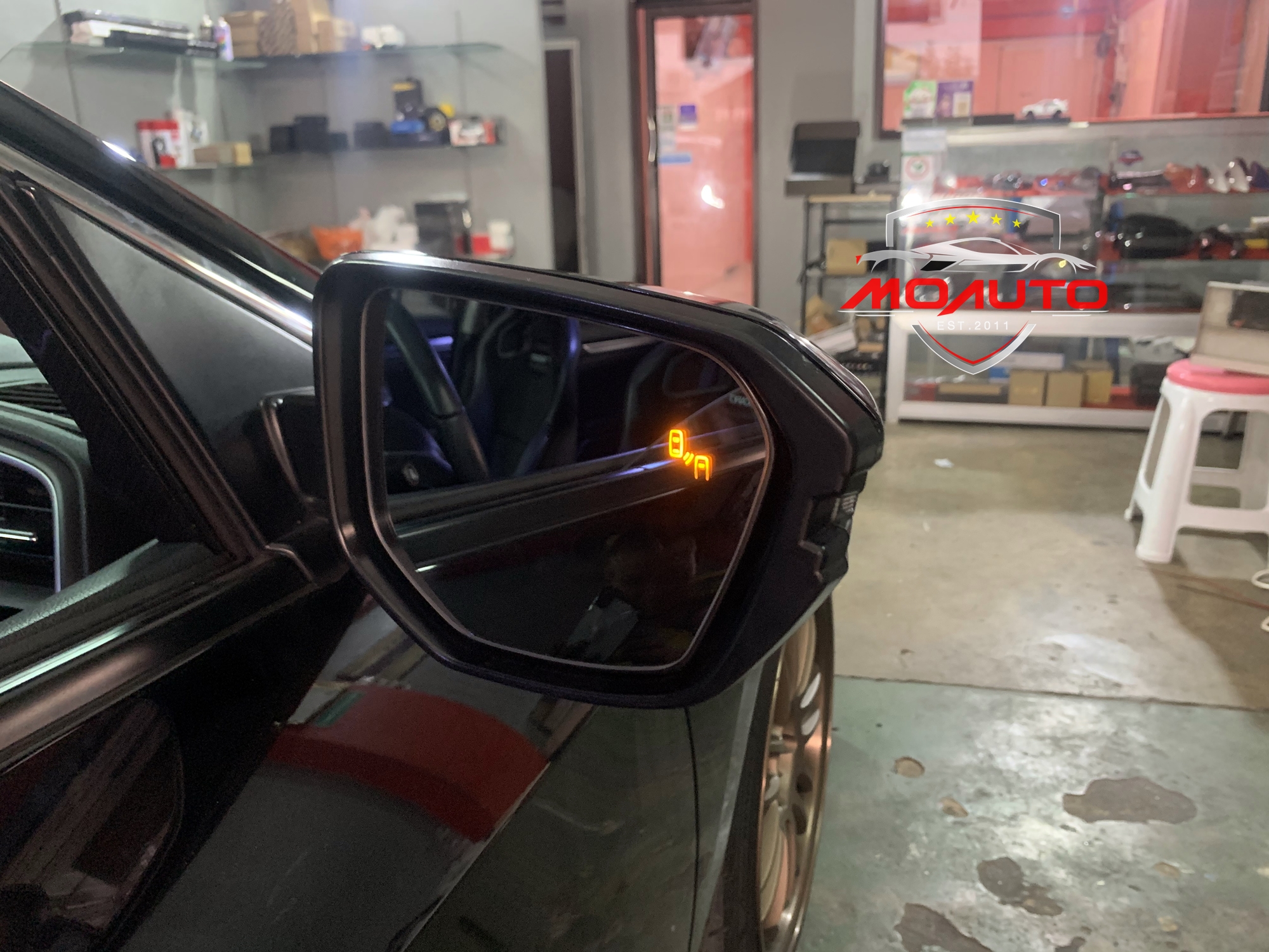 ชุดกระจกช่วยเตือนมุมอับสายตา V1 (Blind Spot Monitor) CIVIC FC / FK
