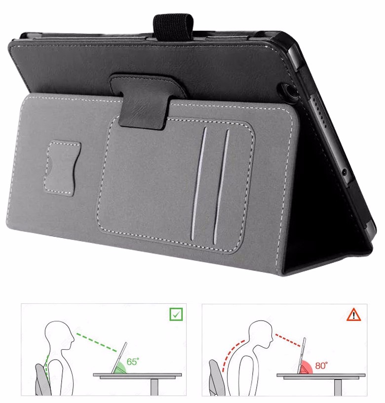 Case Huawei MediaPad M3 / Pre-order * เคสหนัง PU Built-in สายคล้องมือยืดหยุ่นเพื่อให้ง่ายต่อการอ่านด้วยมือเดียว *