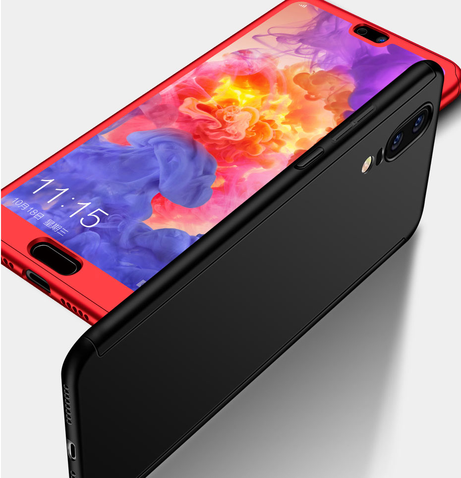 Case Huawei P20 Pro / Pre-order * เคสป้องกันมีฝาครอบเต็ม 360 องศา + กระจกนิรภัย *