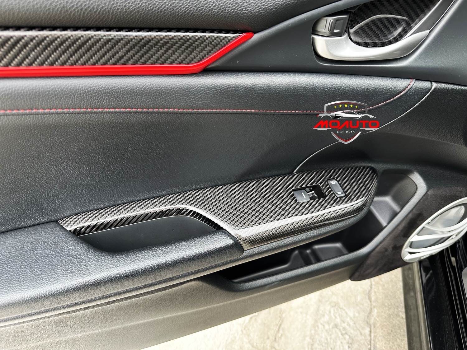 ครอบแผงสวิทช์กระจก Carbon แท้ CIVIC FC / FK 2016-2021