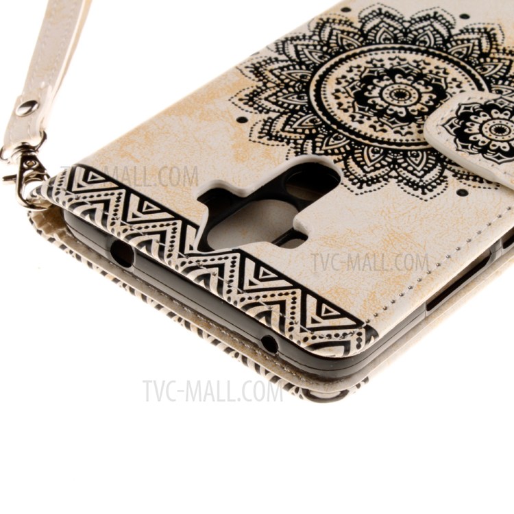 Case Huawei Mate 9 / Pre-order * ผิวนูนดอกไม้ Mandala กับเชือกเส้นเล็ก *