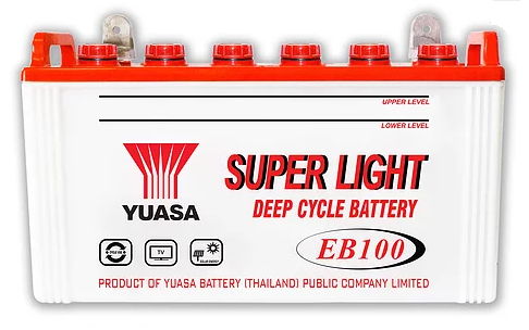 แบตเตอรี่ Yuasa Deep cycle 100Ah - Yuasa EB100