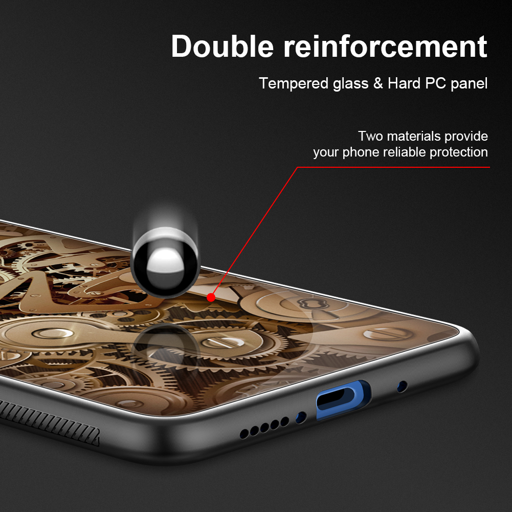 Case Huawei Mate 20 / Pre-order * NILLKIN เคส Spacetime เคสรูปเกียร์ กระจกนิรภัย + PC + TPU ปกไฮบริด *