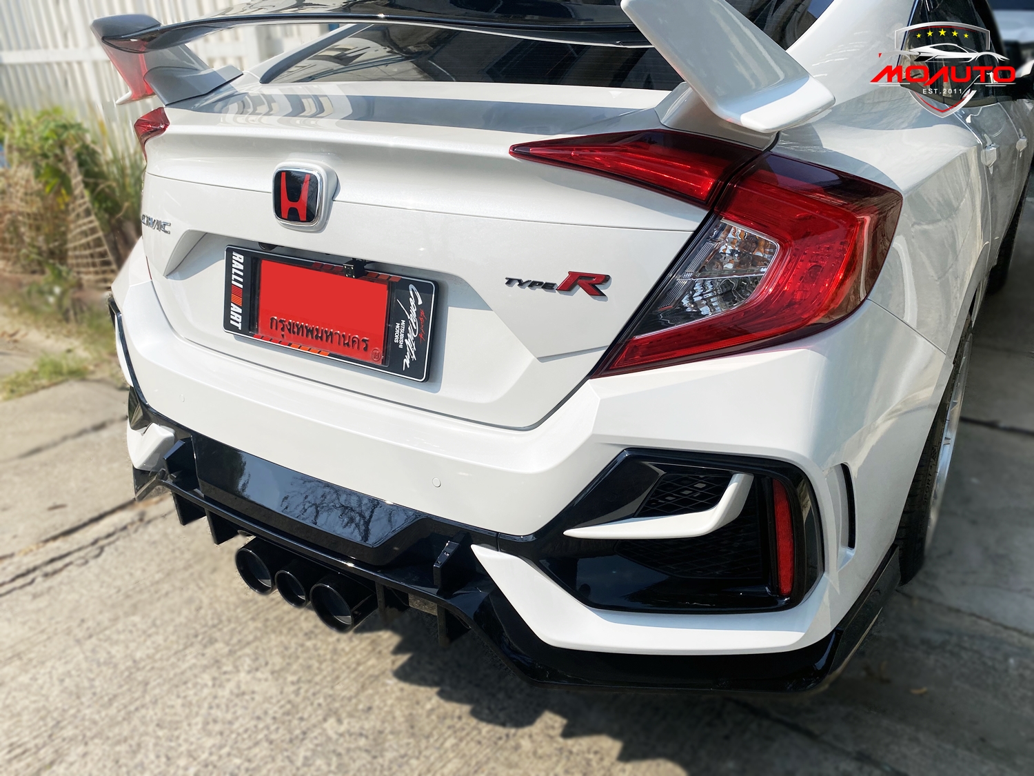 ฝาครอบช่องไฟตัดหมอกหน้า - หลัง งานดิบ ทรง TYPE-R MC CIVIC FC / FK