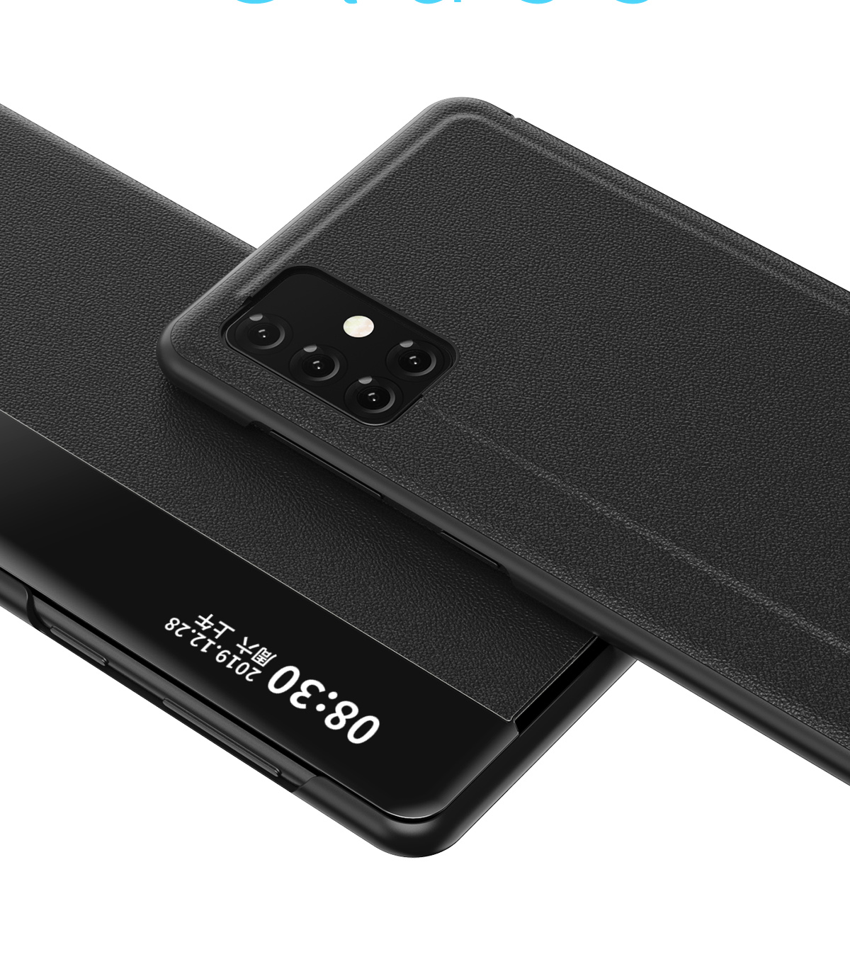 Case Samsung Galaxy A71 / Pre-order * ใหม่หน้าต่างดูยืนปกหนังสมาร์ท วัสดุที่มีคุณภาพการป้องกันเต็มรูปแบบและความรู้สึกสัมผัสที่ดี *