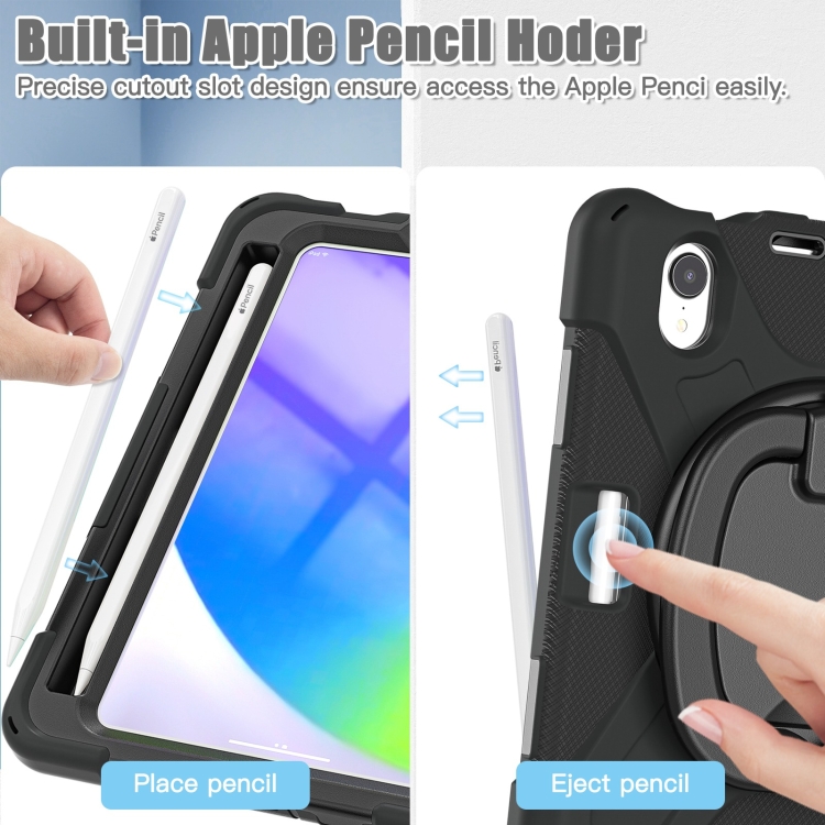 Case iPad mini 6 (2021) # Pre-Order * เคสซิลิโคน + PC พร้อมตัวยึดและสายคล้องไหล่ *