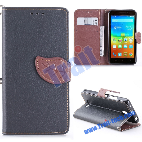Case Lenovo A5000 / Pre-order * หนัง PU ลายลิ้นจี่ *