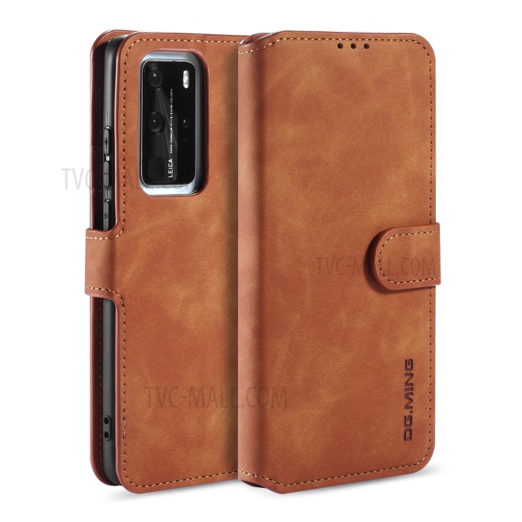 Case Huawei P40 Pro / Pre-order * DG.MING กระเป๋าสตางค์หนังย้อนยุคสไตล์ *