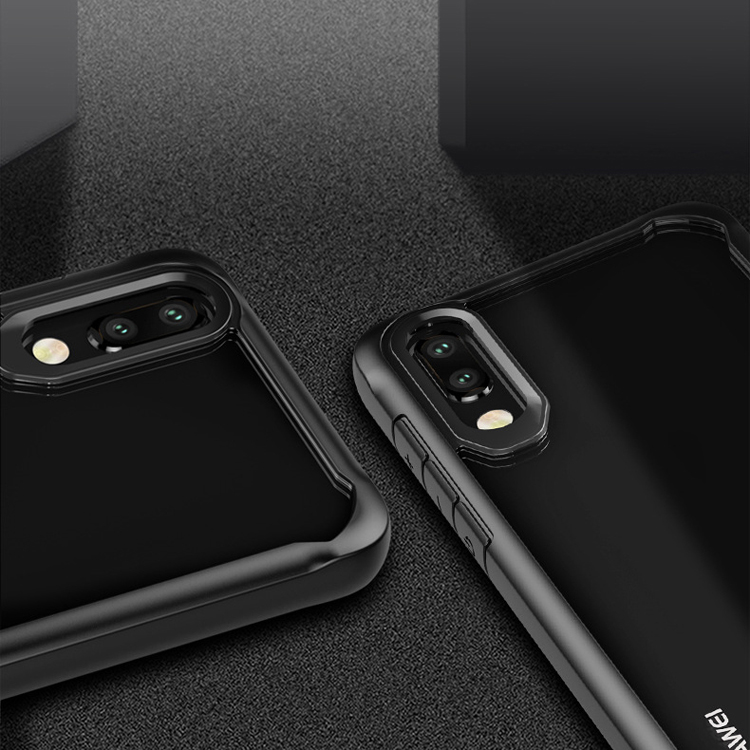 Case Huawei P20 Pro / Pre-order * เบาะรองมุม 4 มุม พลาสติก + ยืดหยุ่น TPU ขอบ *