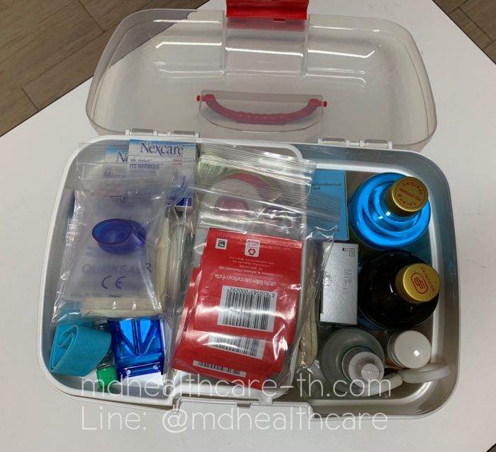 กล่องใส่ยาขนาดใหญ่ XXL จัมโบ้ 33*22*20 cm. สีแดง จำนวน1ใบ