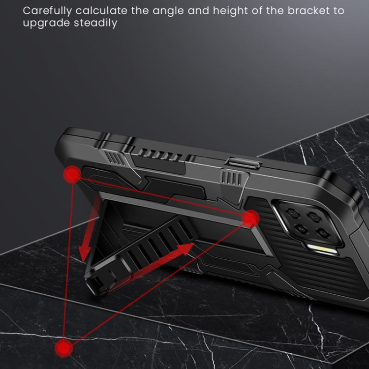 Case OPPO A15 / Pre-Order * Vanguard Warrior All Inclusive สองสีเคสกันกระแทก TPU + PC พร้อมขาตั้ง *