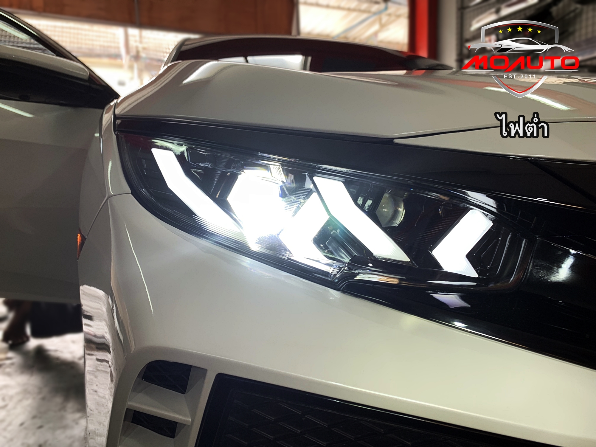 โคมไฟหน้า LED CIVIC FK ทรง Lamborghini Style