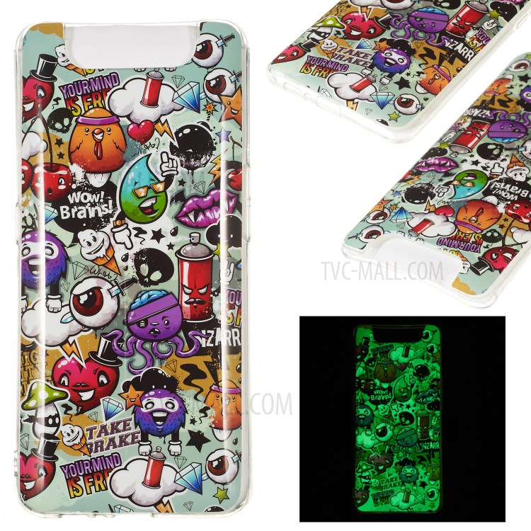 Case Samsung Galaxy A80, A90 / Pre-Order * เคสพิมพ์ลวดลาย IMD TPU เอฟเฟกต์แสงส่องสว่างจะเรืองแสงในที่มืด *