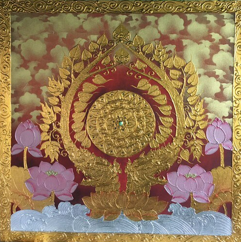 ภาพมงคล ขนาด 80 x 80 cm. ลาย 096