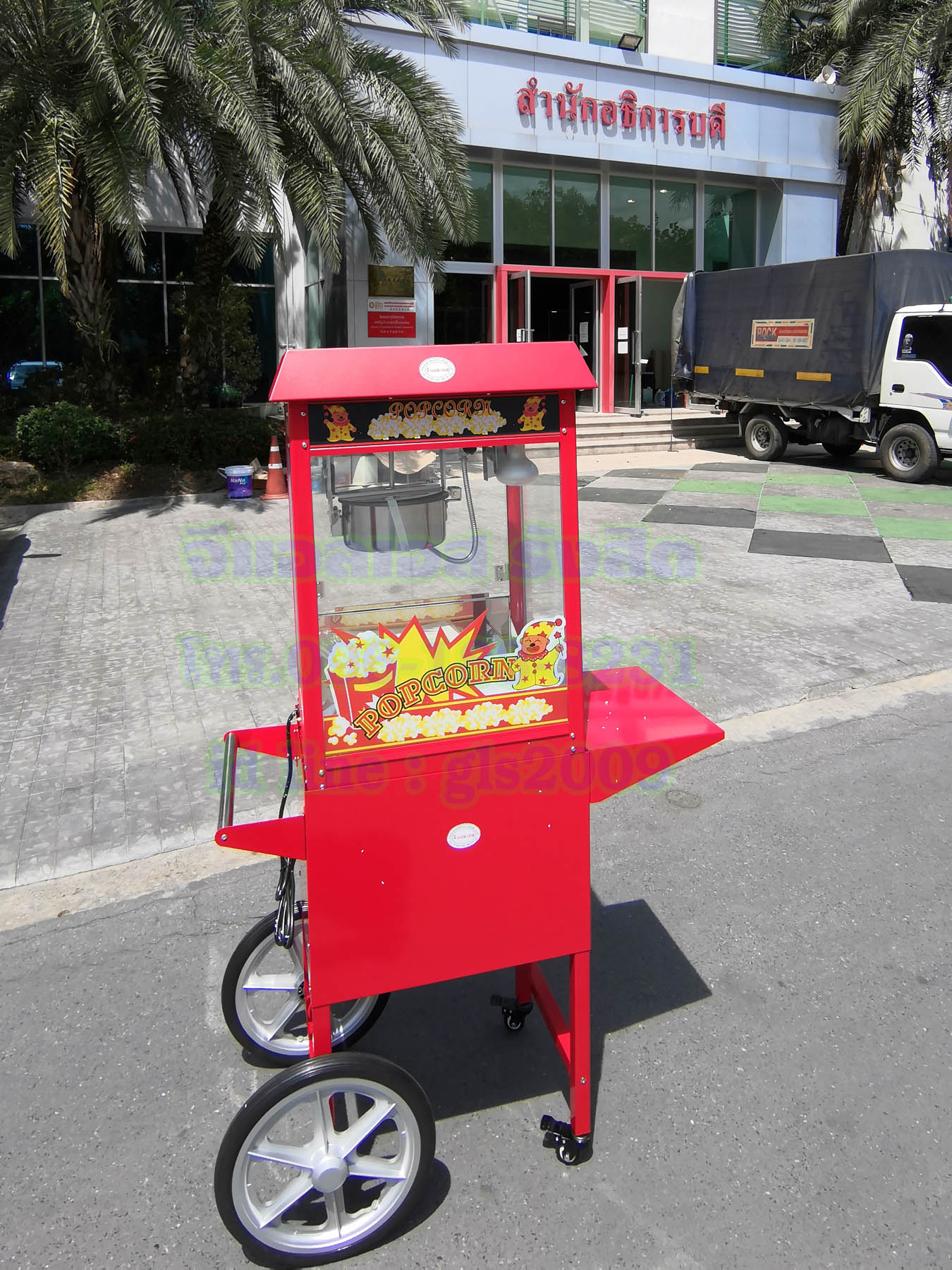รถตู้ป๊อปคอร์นไฟฟ้าเกรดเอ