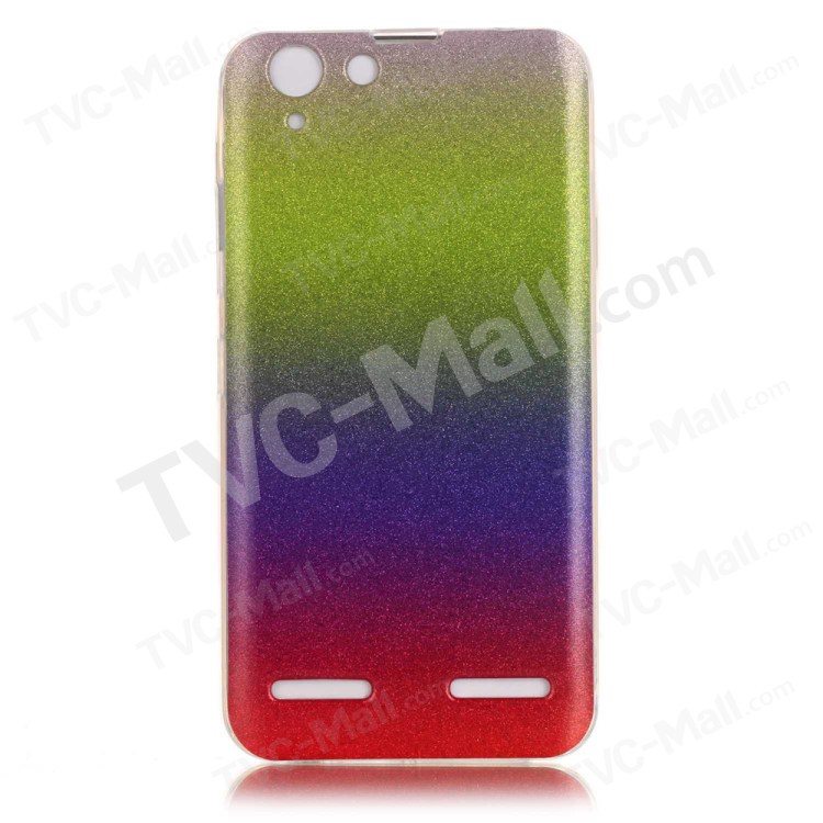 Case Lenovo Vibe K5, K5 Plus / Pre-order * เคส TPU พื้นผิวมันวาวฝังตัวอยู่กับผงแวววาว ไล่ระดับสีที่ไม่ซ้ำกัน *
