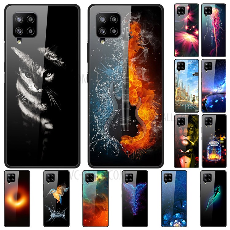 Case Samsung Galaxy A42 5G / Pre-Order * เคสแก้วพิมพ์ลายแฟนซีสไตล์ คุณภาพกระจกด้านหลัง + ด้านใน TPU + PC *