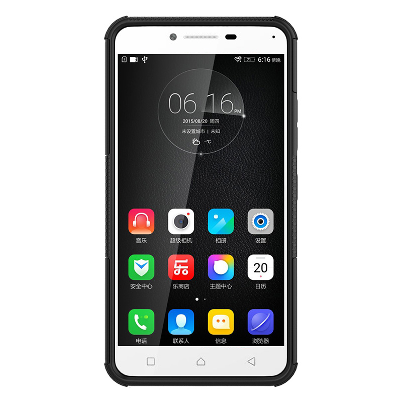 Case Lenovo A6600 / Pre-order * พีซีภายนอก + ด้านใน TPU = การป้องกันชั้นสองชั้น พร้อมขาตั้ง *