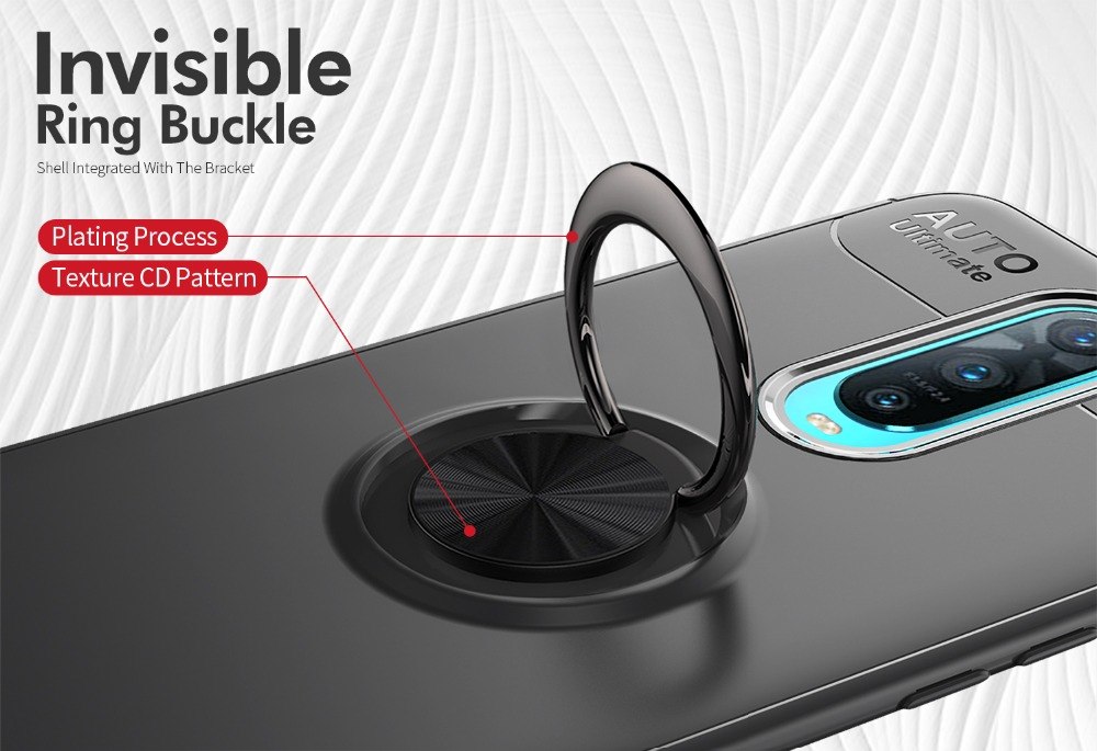 Case OPPO R17 Pro / Pre-Order * เคส TPU แหวนนิ้ว + ขาตั้ง (Built-in โลหะแผ่นแม่เหล็ก) *