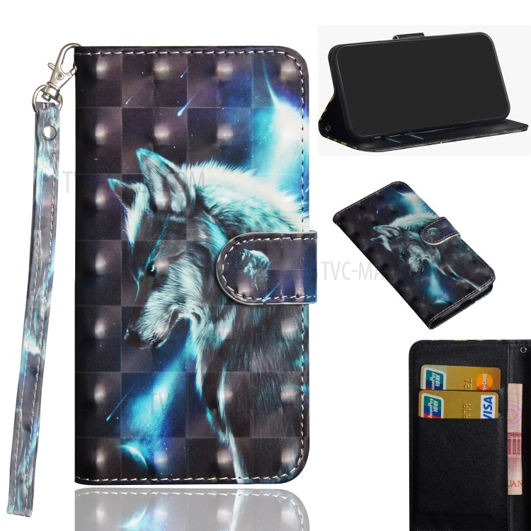 Case Samsung Galaxy S20 FE / Pre-order * Light Spot Decor รูปแบบการพิมพ์กระเป๋าสตางค์หนังพร้อมสายคล้องมือ *