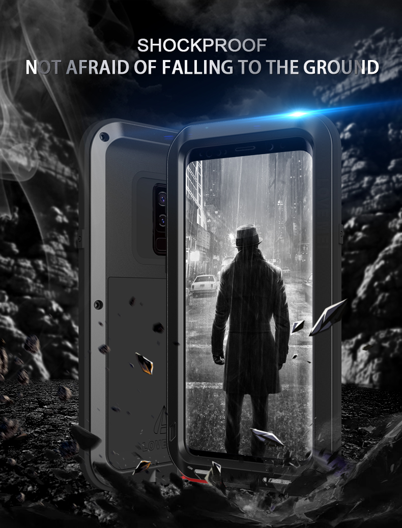 Case Samsung Galaxy S9 Plus / Pre-Order * LOVE MEI metal + TPU คุณภาพสูงนี้มีฟังก์ชั่นกันน้ำกันกระแทกและกันฝุ่น *