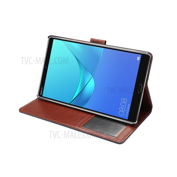 Case Huawei MediaPad M5 / Pre-Order * เคสผิวผ้ายีนส์ หนัง PU ฟังก์ชั่นอัจฉริยะปลุกและนอนหลับ *