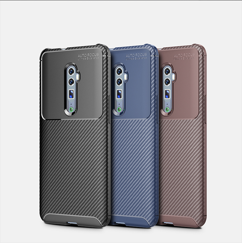 Case OPPO Reno 10x Zoom # พรีออเดอร์ * เคสคาร์บอนไฟเบอร์ TPU อ่อนนุ่มยืดหยุ่นและทนทาน *