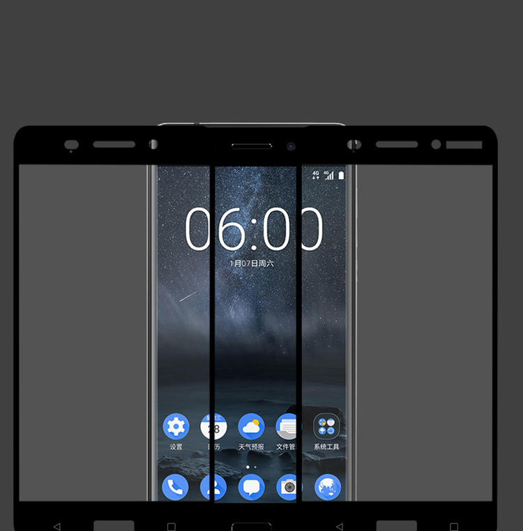 กระจกนิรภัย Nokia 6 / Pre-order * MOCOLO Full Coverage ผ้าไหมกระจกนิรภัย *