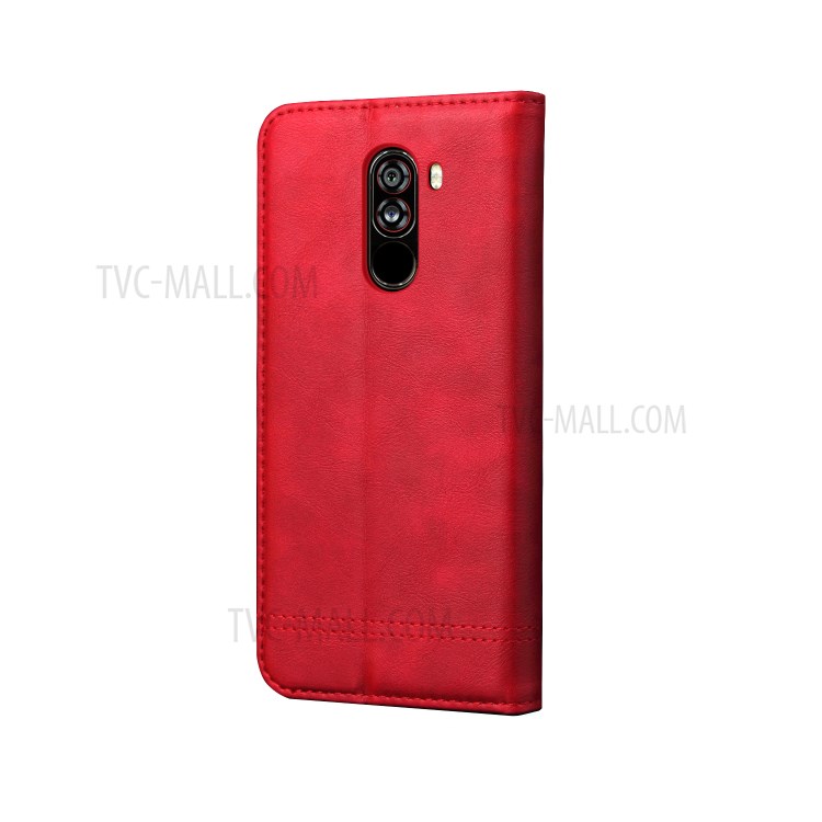 Case Xiaomi Pocophone F1 / พรีออเดอร์ * เคสปกอัตโนมัติดูดซึม Crazy Horse วินเทจ เนื้อม้าดีไซน์สไตล์ย้อนยุค *