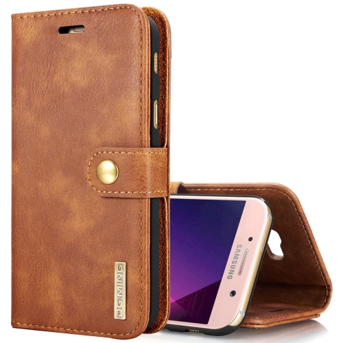 Case Samsung Galaxy A7 2017 / Pre-order * DG.MING เนื้อม้าฝาพับที่ถอดออกได้เคสที่มีการป้องกันแม่เหล็กกับผู้ถือและช่องเสียบการ์ดและกระเป๋าสตางค์ *