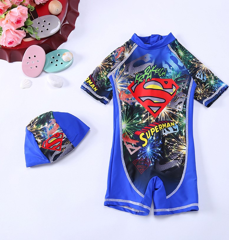 ชุดว่ายน้ำ ซุปเปอร์แมน ไซส์ XL-4XL-5XL