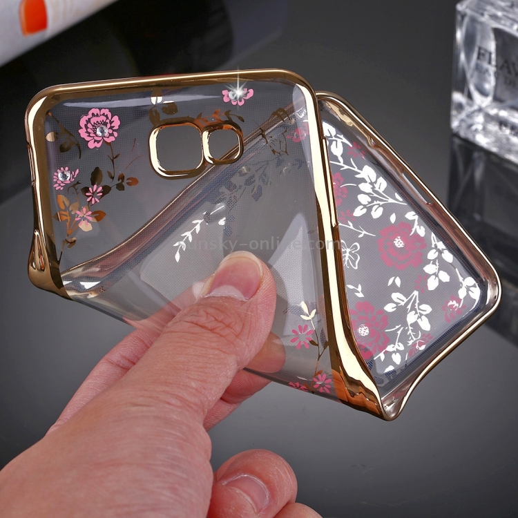 Case Samsung Galaxy A7 2017 / Pre-order * เคสดอกไม้แบบเพชรที่หุ้มฉนวนไฟฟ้า Soft TPU *